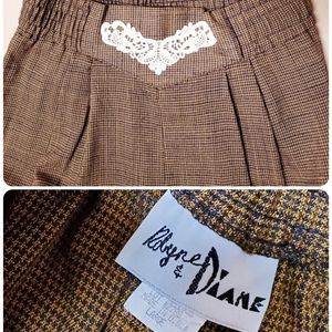 Vintage 1980s high waist wide leg trousers